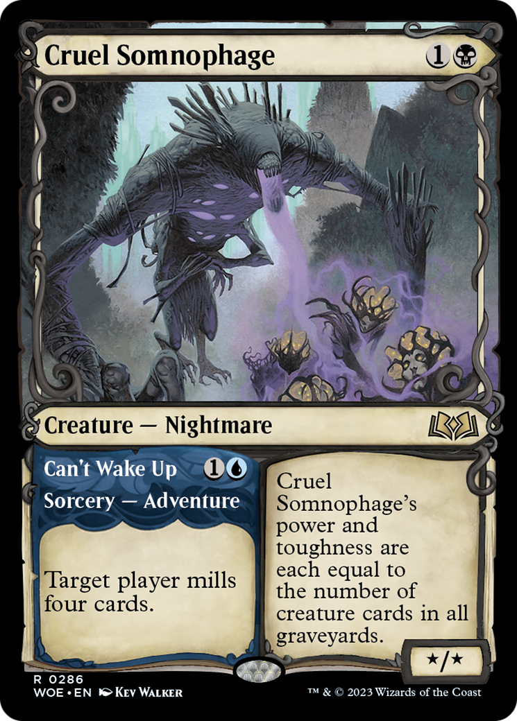 Cruel Somnophage // Can't Wake Up (Showcase) [Wilds of Eldraine] | Lots Moore NSW