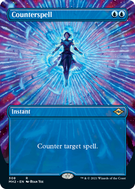 Counterspell (Borderless Alternate Art) [Modern Horizons 2] | Lots Moore NSW