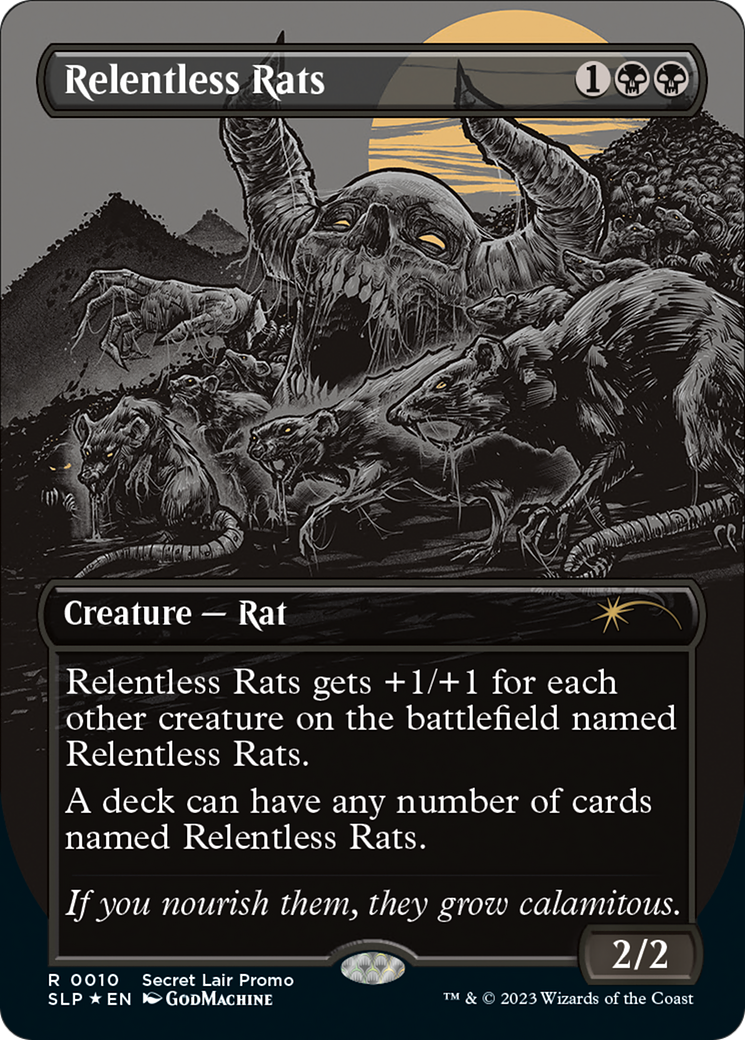 Relentless Rats (Borderless) [Secret Lair Showdown] | Lots Moore NSW
