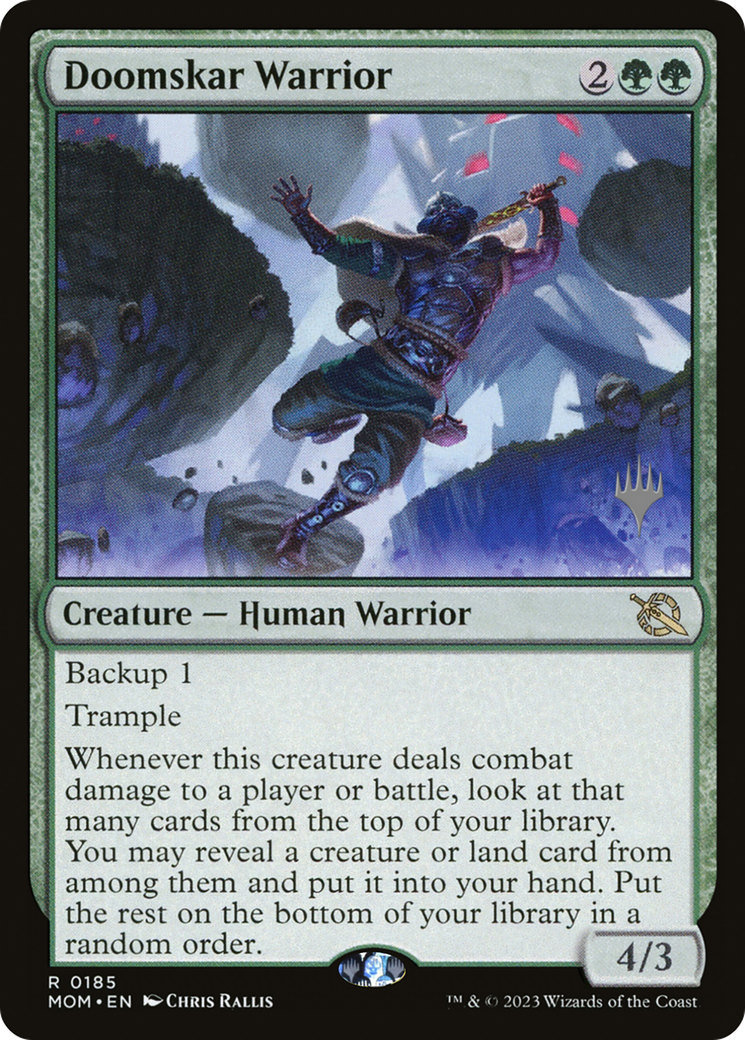 Doomskar Warrior (Promo Pack) [March of the Machine Promos] | Lots Moore NSW