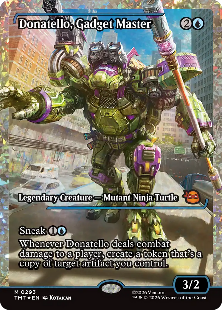 Donatello, Gadget Master (Showcase) (Fracture Foil) [Teenage Mutant Ninja Turtles] Magic: The Gathering | Lots Moore NSW
