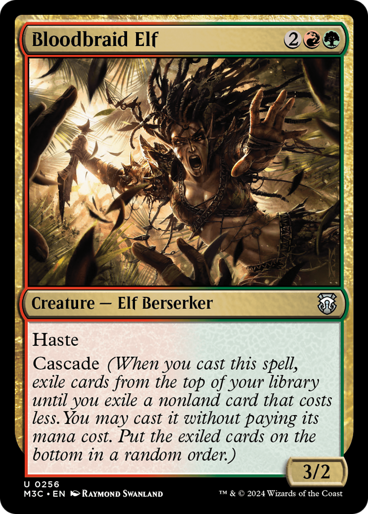 Bloodbraid Elf (Ripple Foil) [Modern Horizons 3 Commander] | Lots Moore NSW