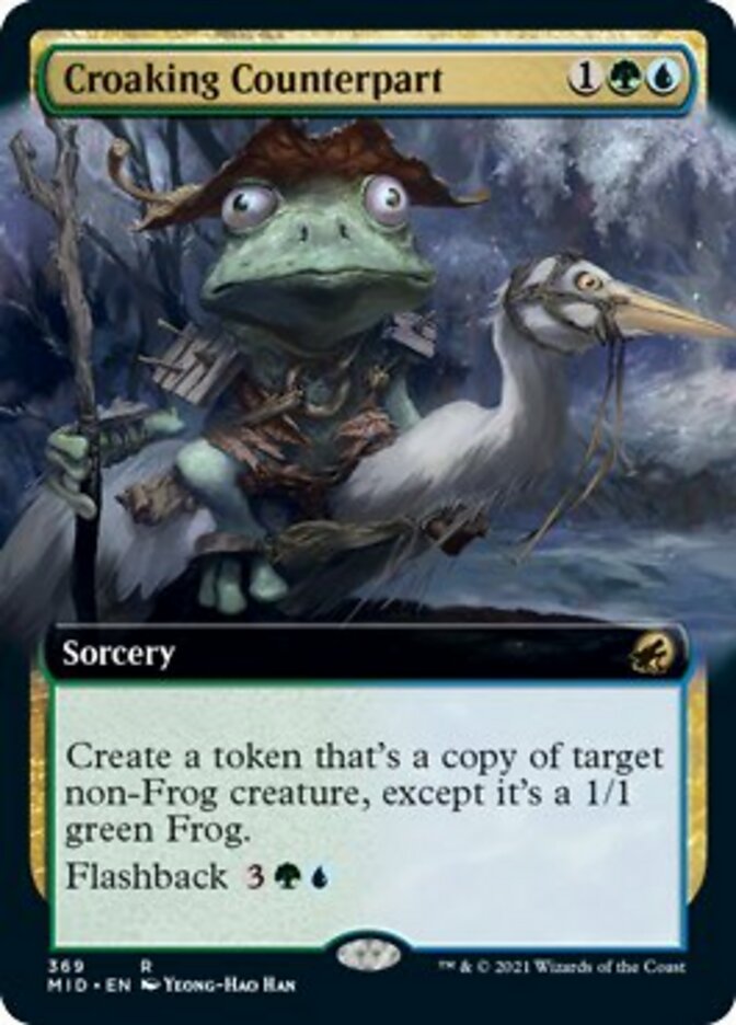 Croaking Counterpart (Extended Art) [Innistrad: Midnight Hunt] | Lots Moore NSW