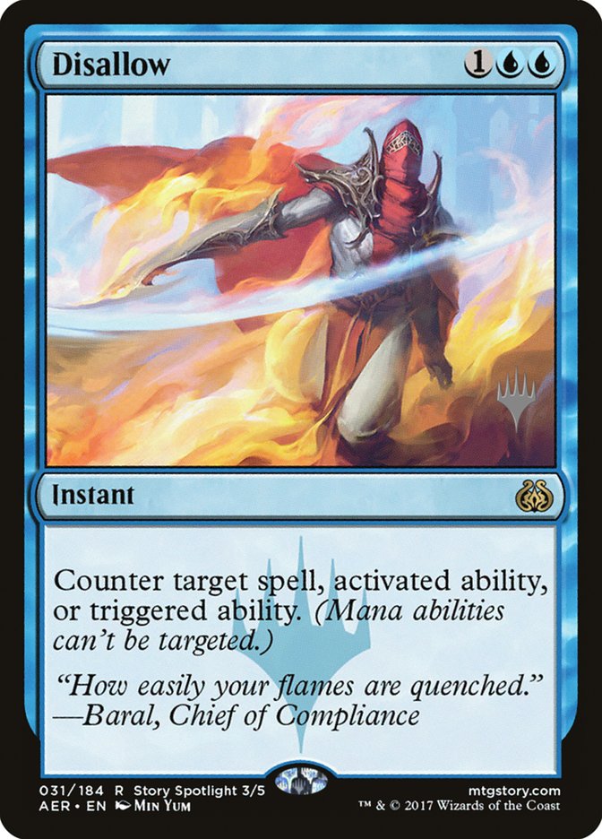 Disallow (Promo Pack) [Aether Revolt Promos] | Lots Moore NSW