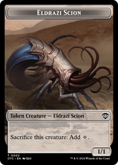 Eldrazi Scion // Treasure Double-Sided Token [Outlaws of Thunder Junction Commander Tokens] | Lots Moore NSW
