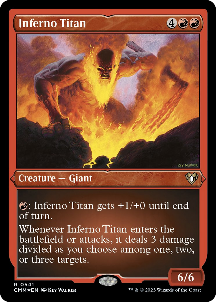 Inferno Titan (Foil Etched) [Commander Masters] | Lots Moore NSW