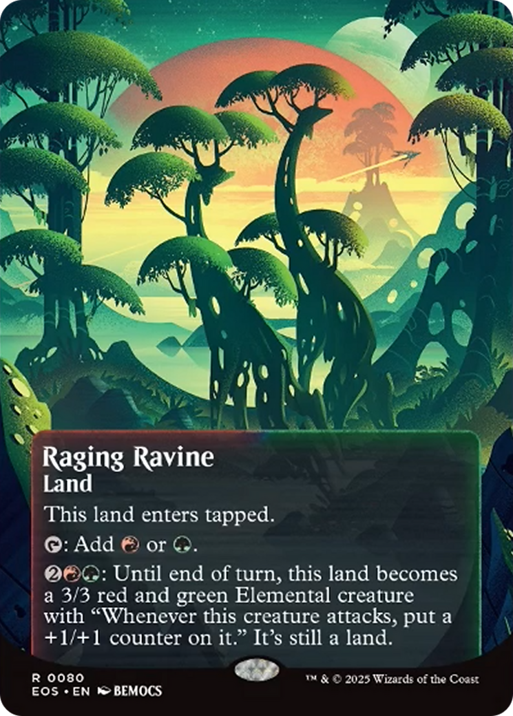 Raging Ravine (0080) (Borderless) [Edge of Eternities: Stellar Sights] | Lots Moore NSW