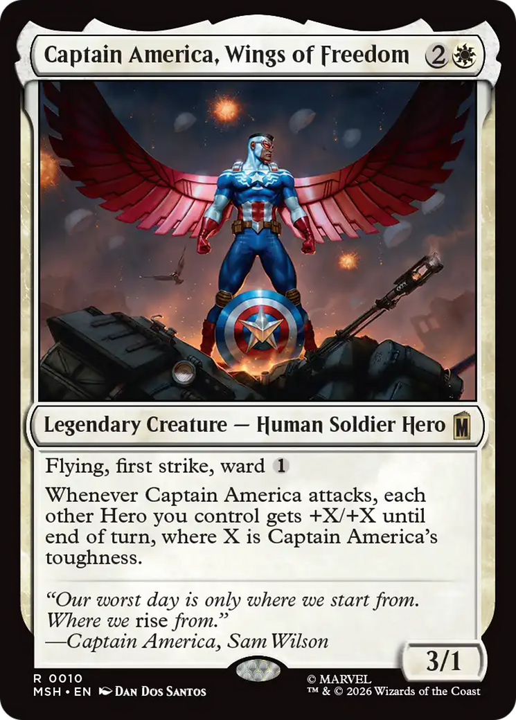 Captain America, Wings of Freedom [Marvel Super Heroes] | Lots Moore NSW