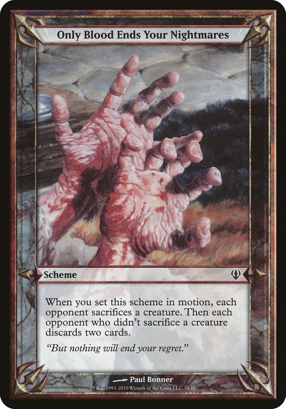 Only Blood Ends Your Nightmares (Schemes) [Archenemy Schemes] | Lots Moore NSW