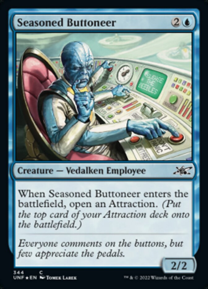 Seasoned Buttoneer (Galaxy Foil) [Unfinity] | Lots Moore NSW