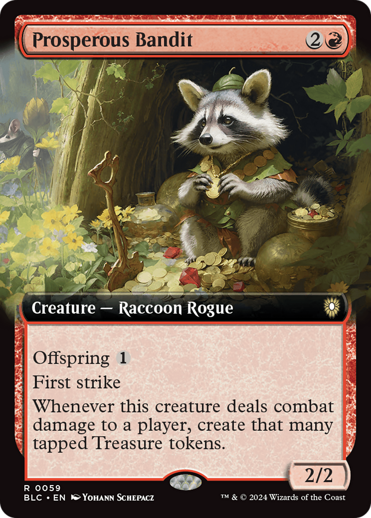 Prosperous Bandit (Extended Art) [Bloomburrow Commander] | Lots Moore NSW