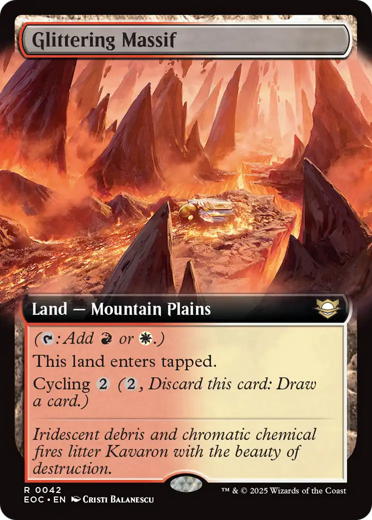 Glittering Massif (Extended Art) [Edge of Eternities Commander] | Lots Moore NSW