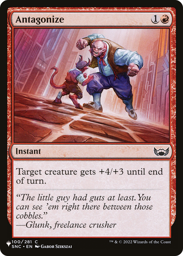 Antagonize [The List] | Lots Moore NSW
