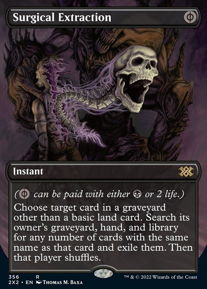 Surgical Extraction (Borderless Alternate Art) [Double Masters 2022] | Lots Moore NSW