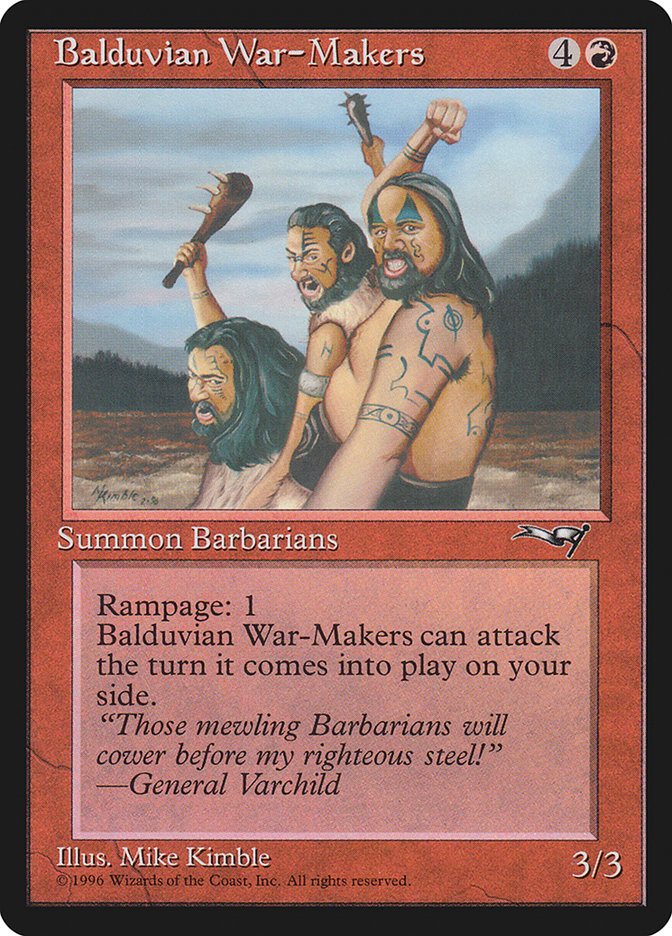 Balduvian War-Makers (Treeline Background) [Alliances] | Lots Moore NSW