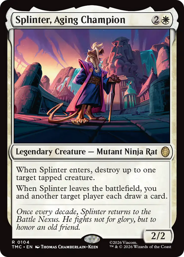 Splinter, Aging Champion [Teenage Mutant Ninja Turtles Commander] | Lots Moore NSW