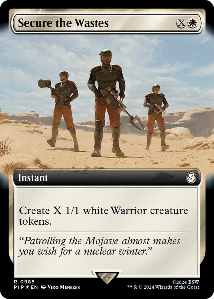 Secure the Wastes (Extended Art) (Surge Foil) [Fallout] | Lots Moore NSW