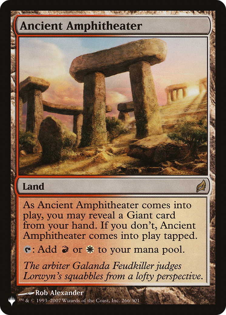 Ancient Amphitheater (LRW) [The List] | Lots Moore NSW