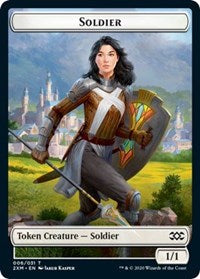 Soldier // Squirrel Double-Sided Token [Double Masters Tokens] | Lots Moore NSW