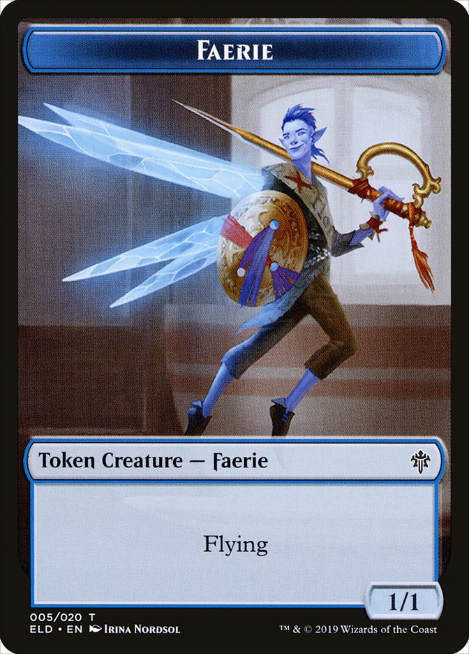 Faerie Token [Throne of Eldraine Tokens] | Lots Moore NSW