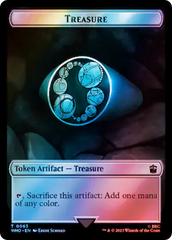 Alien Angel // Treasure (0063) Double-Sided Token (Surge Foil) [Doctor Who Tokens] | Lots Moore NSW