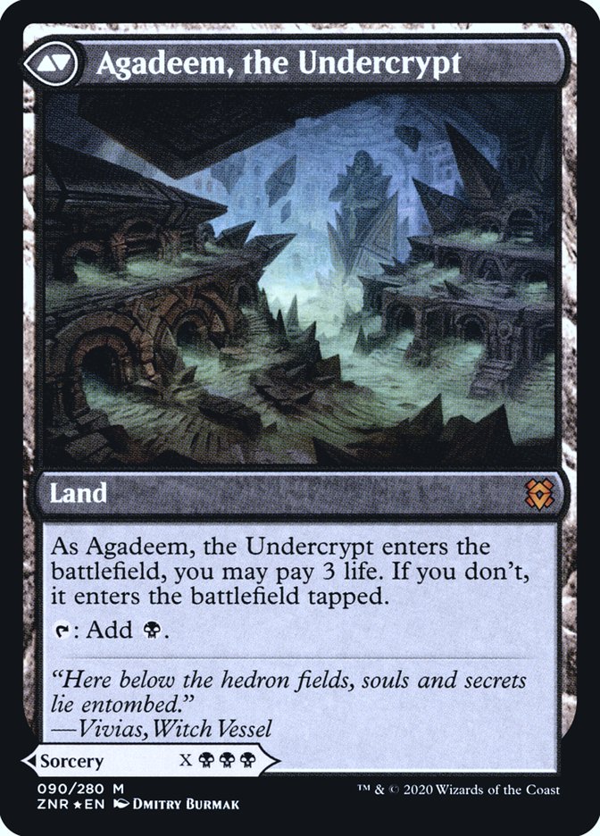 Agadeem's Awakening // Agadeem, the Undercrypt [Zendikar Rising Prerelease Promos] | Lots Moore NSW