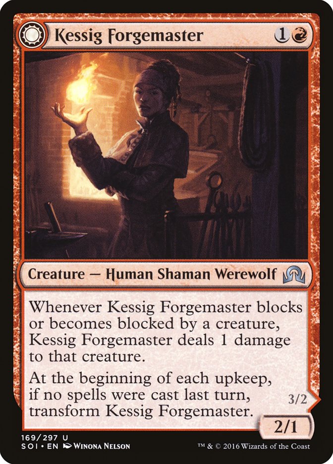 Kessig Forgemaster // Flameheart Werewolf [Shadows over Innistrad] | Lots Moore NSW