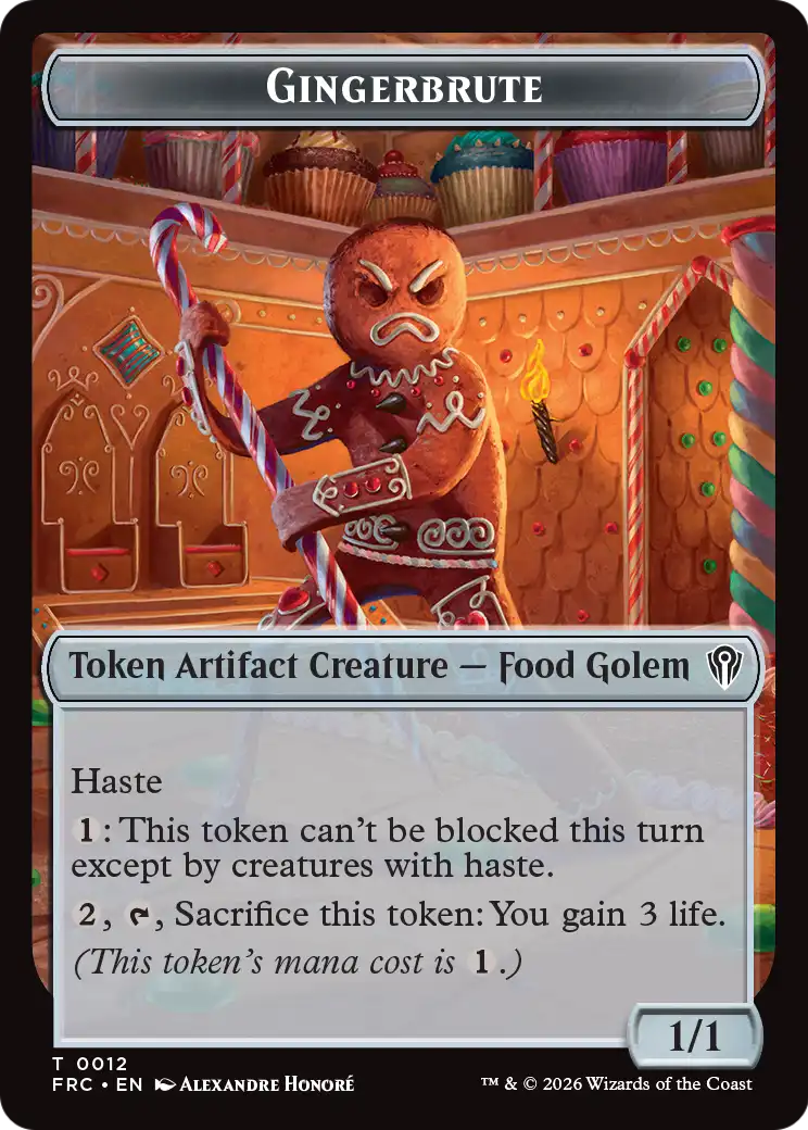 Gingerbrute // Jace Double-Sided Token [Reality Fracture Commander Tokens] | Lots Moore NSW