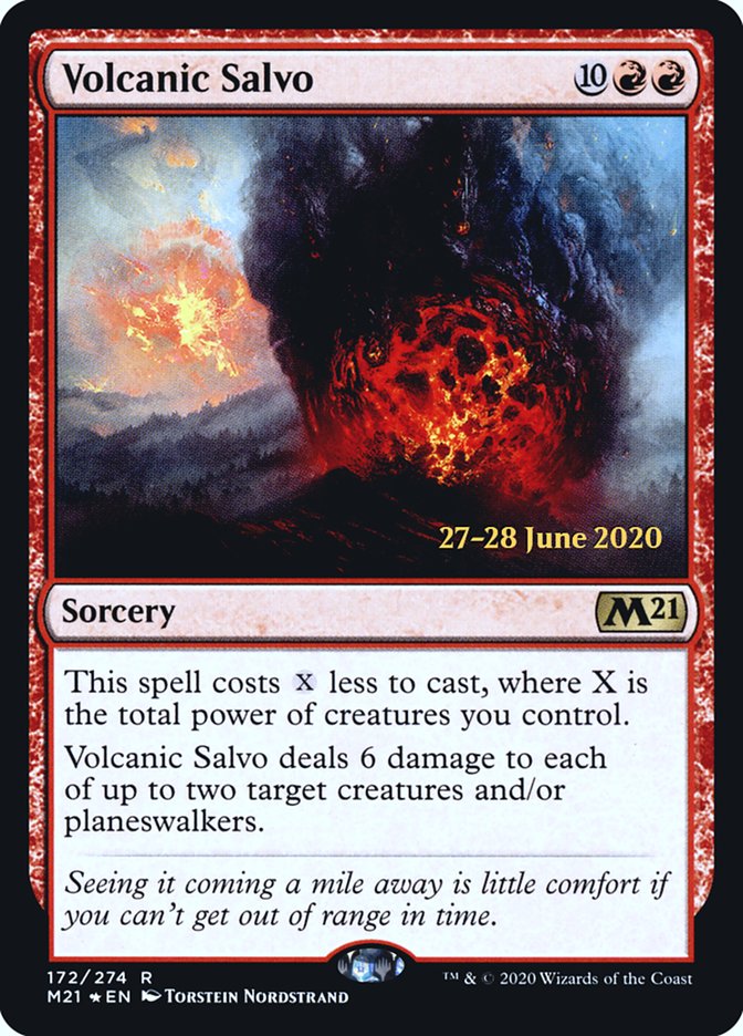 Volcanic Salvo [Core Set 2021 Prerelease Promos] | Lots Moore NSW