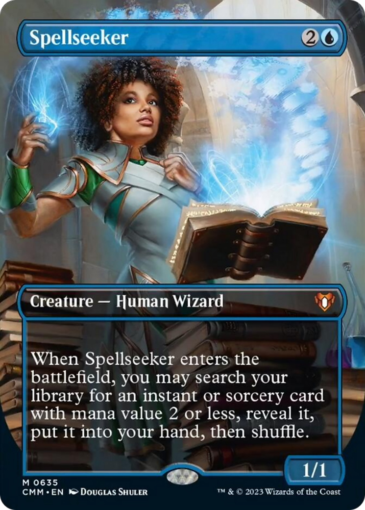 Spellseeker (Borderless Alternate Art) [Commander Masters] | Lots Moore NSW