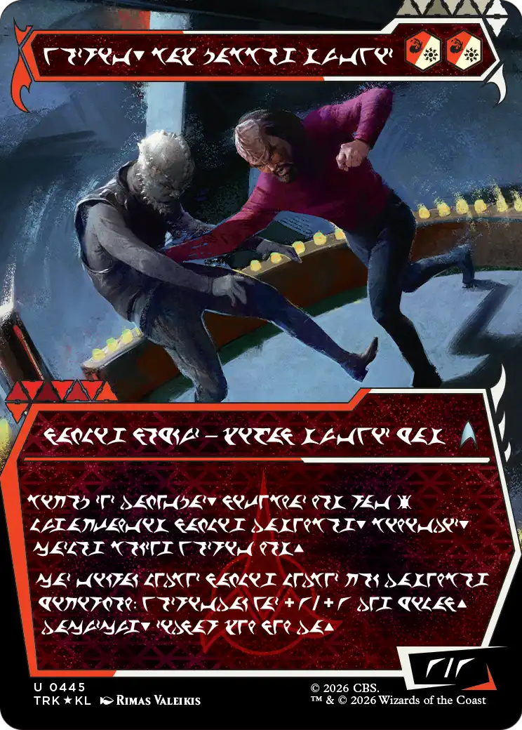 Worf, Honor-Bound Warrior (Showcase) (0445) (Klingon) [Star Trek] | Lots Moore NSW