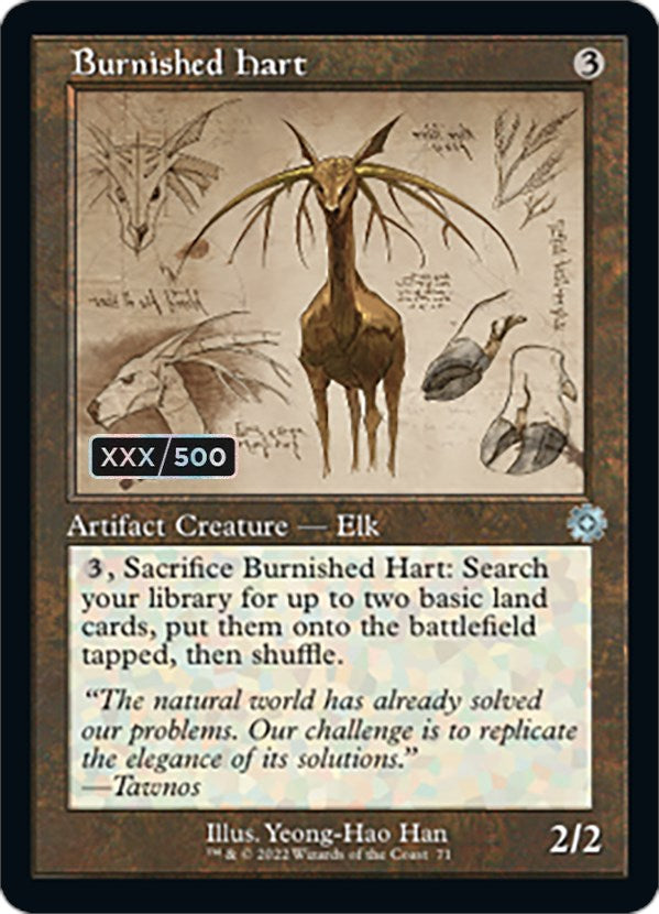 Burnished Hart (Retro Schematic) (Serialized) [The Brothers' War Retro Artifacts] | Lots Moore NSW