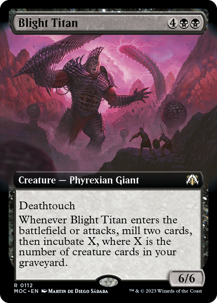 Blight Titan (Extended Art) [March of the Machine Commander] | Lots Moore NSW