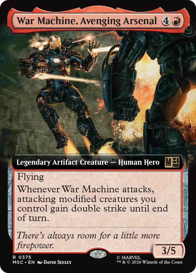 War Machine, Avenging Arsenal (Extended Art) [Marvel Super Heroes Commander] | Lots Moore NSW