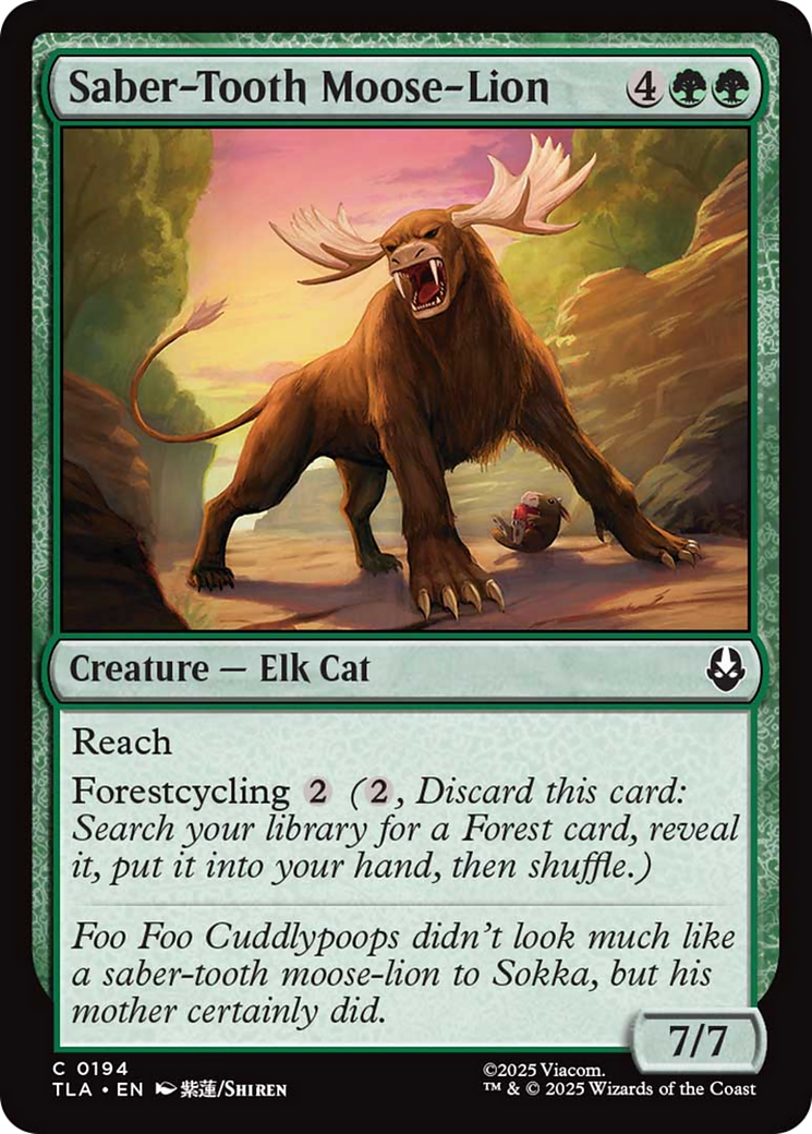 Saber-Tooth Moose-Lion [Avatar: The Last Airbender] | Lots Moore NSW