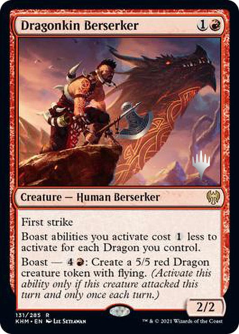 Dragonkin Berserker (Promo Pack) [Kaldheim Promos] | Lots Moore NSW