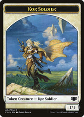 Kor Soldier // Pegasus Double-Sided Token [Commander 2014 Tokens] | Lots Moore NSW