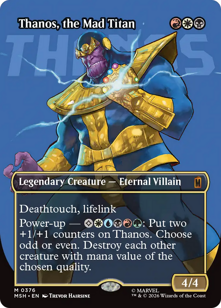 Thanos, the Mad Titan (Borderless) (0367) [Marvel Super Heroes] | Lots Moore NSW