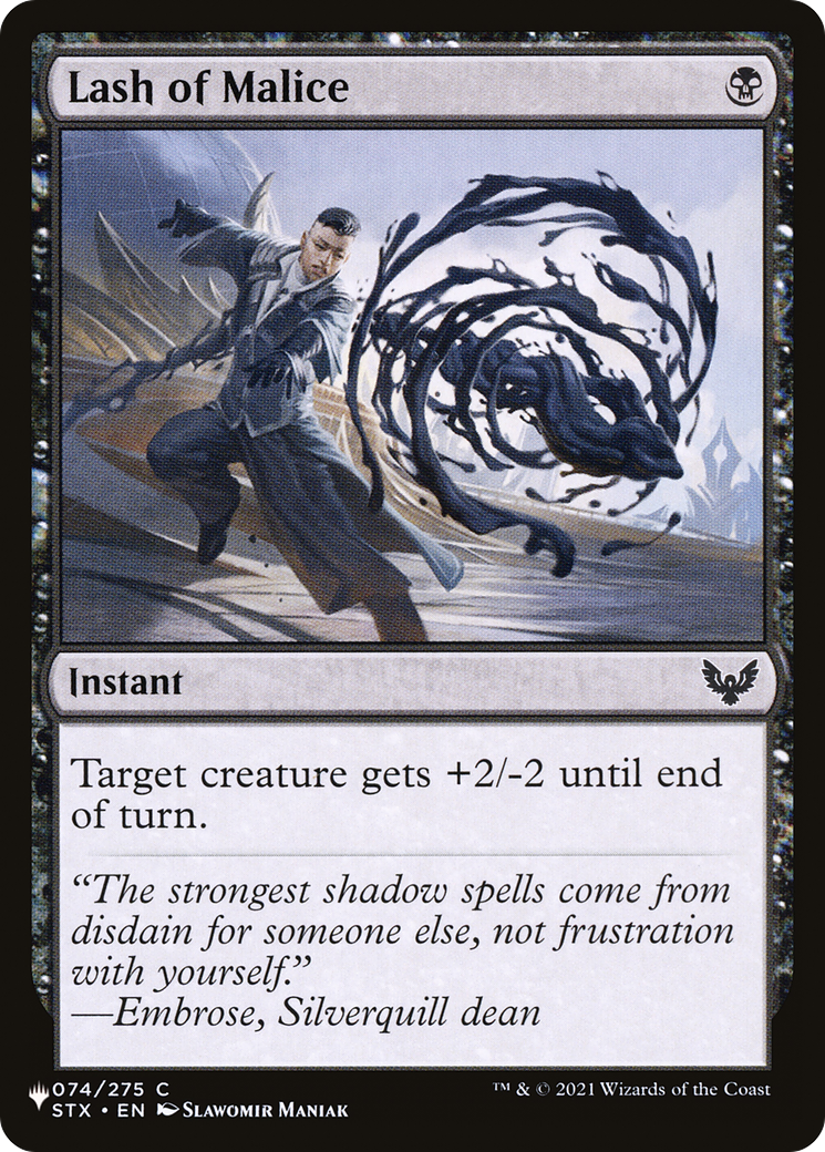 Lash of Malice [The List] | Lots Moore NSW