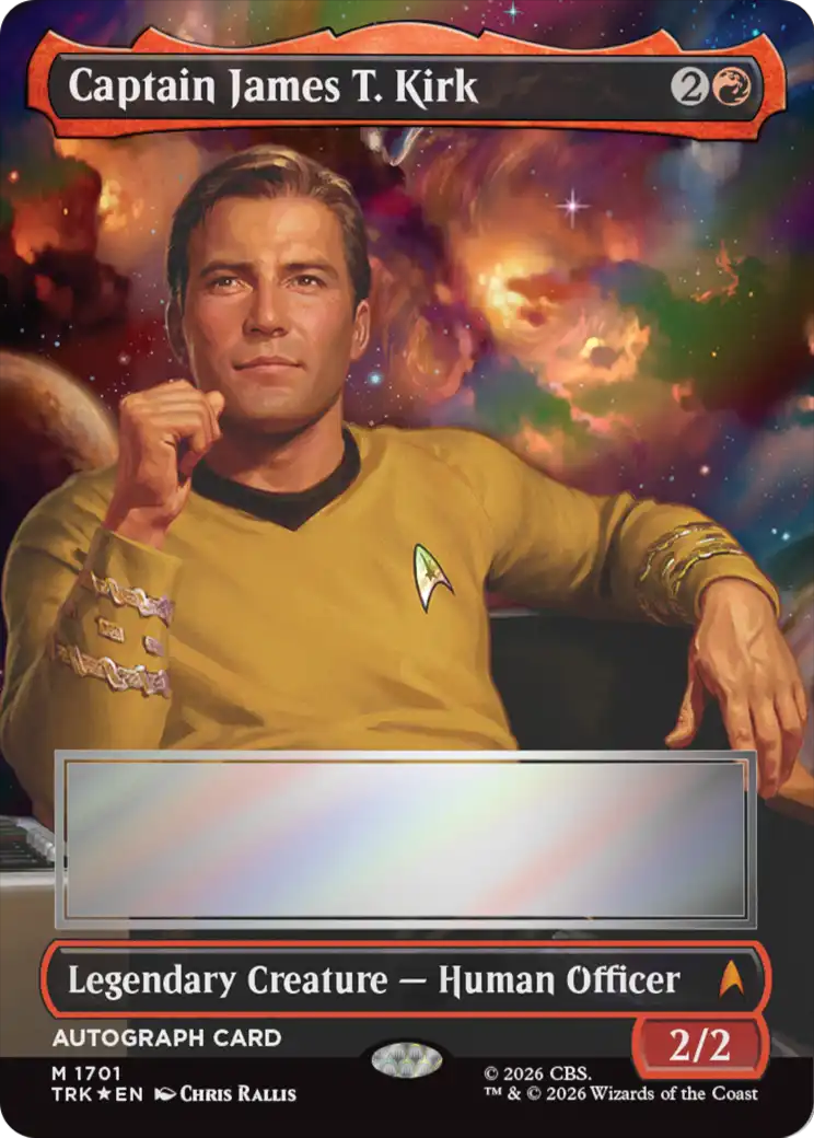 Captain James T. Kirk (Borderless) (Signed) [Star Trek] | Lots Moore NSW