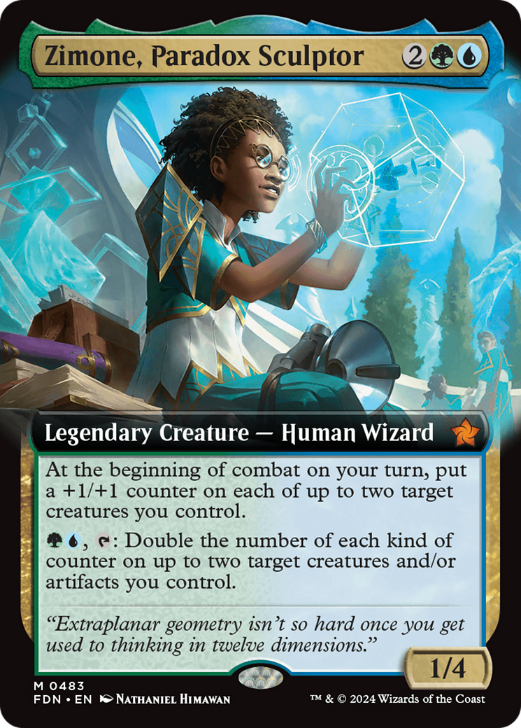 Zimone, Paradox Sculptor (Extended Art) [Foundations] | Lots Moore NSW