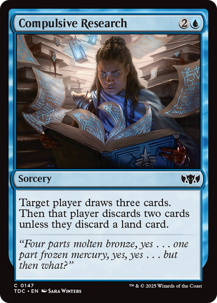 Compulsive Research [Tarkir: Dragonstorm Commander] | Lots Moore NSW