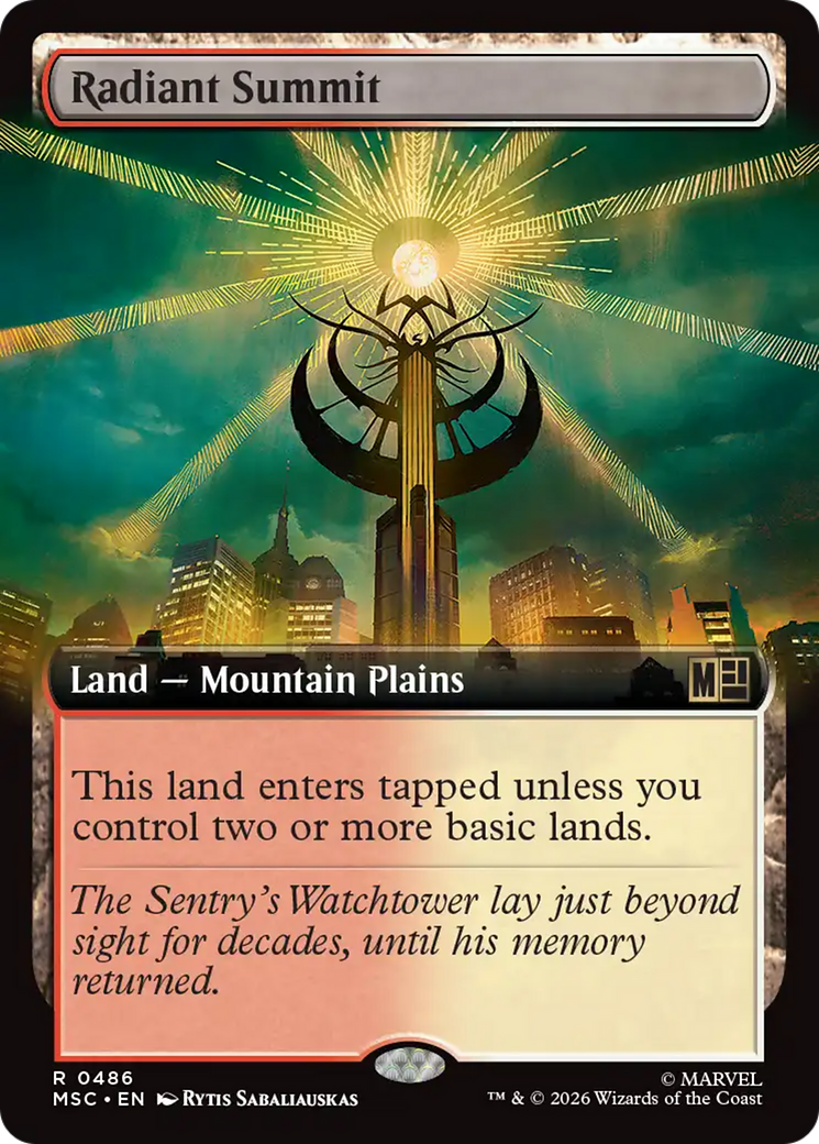Radiant Summit (Extended Art) [Marvel Super Heroes Commander] | Lots Moore NSW