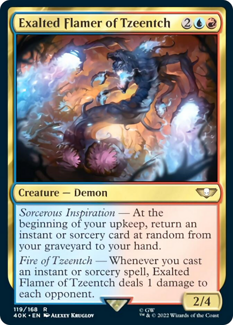 Exalted Flamer of Tzeentch (Surge Foil) [Warhammer 40,000] | Lots Moore NSW