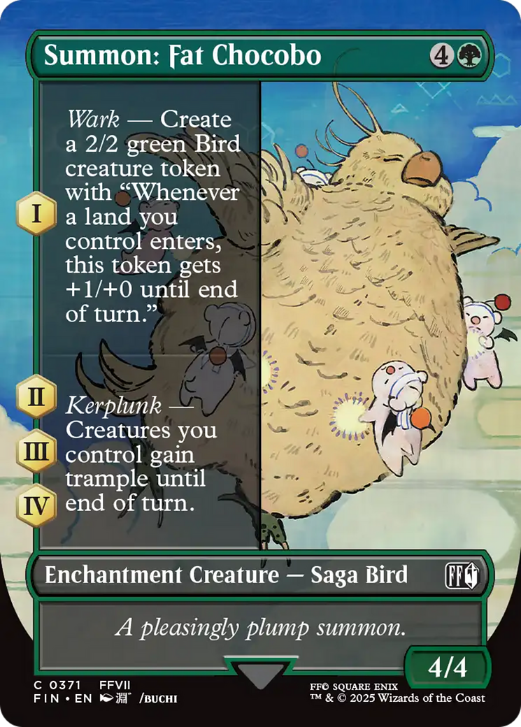 Summon: Fat Chocobo (Borderless) [FINAL FANTASY] | Lots Moore NSW