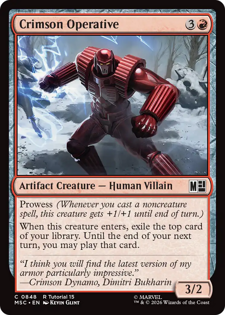 Crimson Operative [Marvel Super Heroes Commander] | Lots Moore NSW