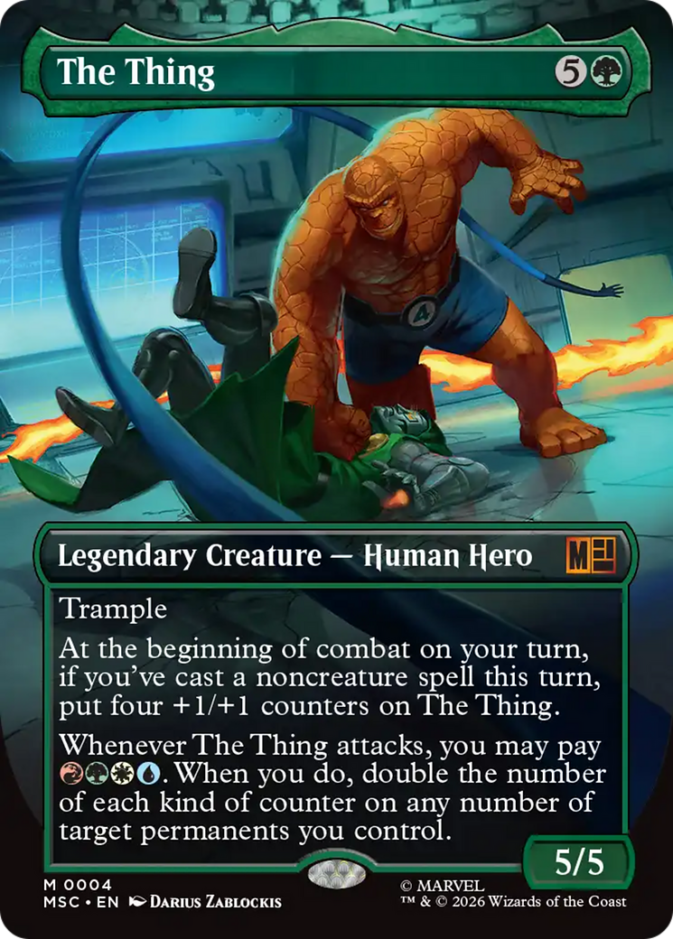 The Thing (Borderless) [Marvel Super Heroes Commander] | Lots Moore NSW