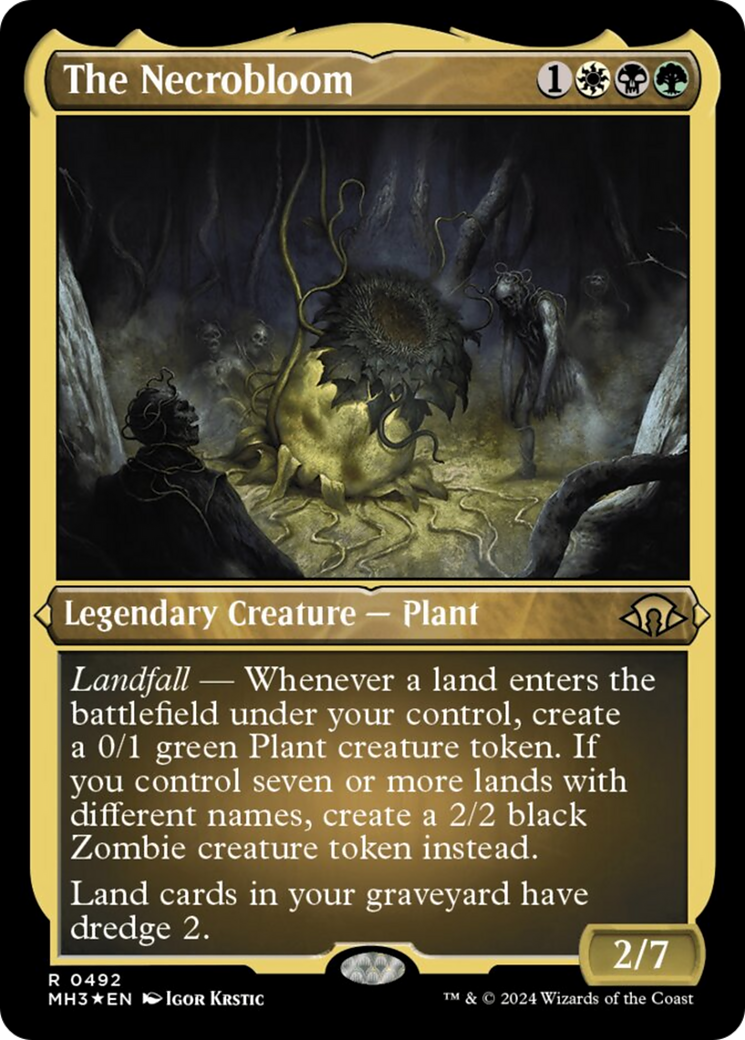 The Necrobloom (Foil Etched) [Modern Horizons 3] | Lots Moore NSW