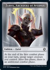 Devil // Zariel, Archduke of Avernus Emblem Double-Sided Token [Dungeons & Dragons: Adventures in the Forgotten Realms Tokens] | Lots Moore NSW