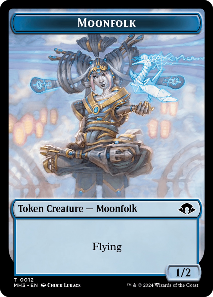 Phyrexian Germ // Moonfolk Double-Sided Token [Modern Horizons 3 Tokens] | Lots Moore NSW